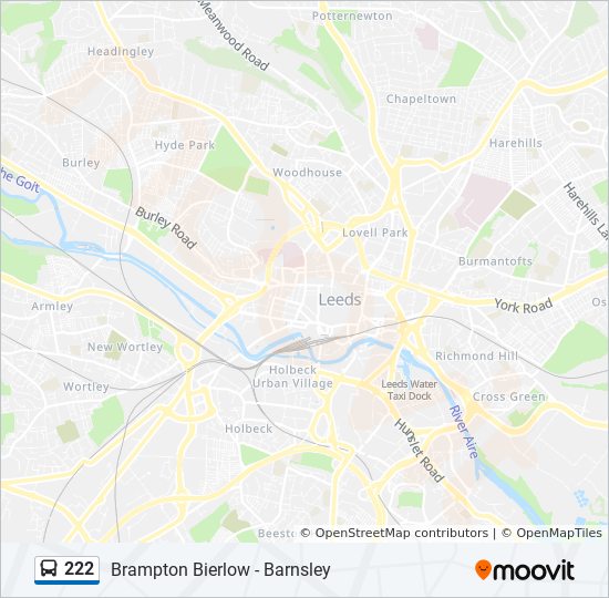 Bus 222 Route Map 222 Route: Schedules, Stops & Maps - Barnsley Town Centre (Updated)