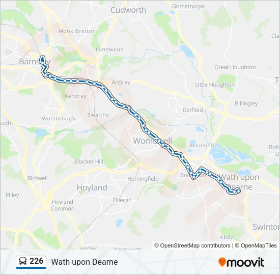 226 Bus Line Map