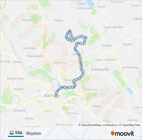 59A Bus Line Map
