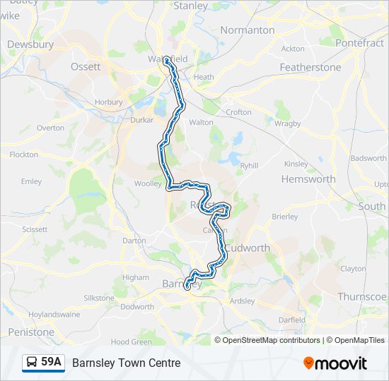 59A bus Line Map