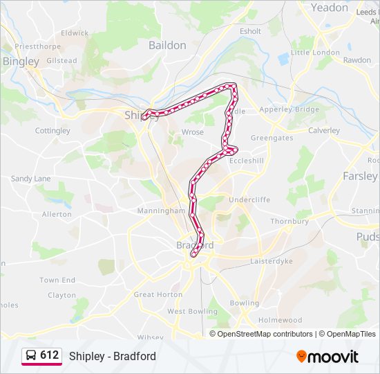 612 Route: Schedules, Stops & Maps - Bradford City Centre (Updated)