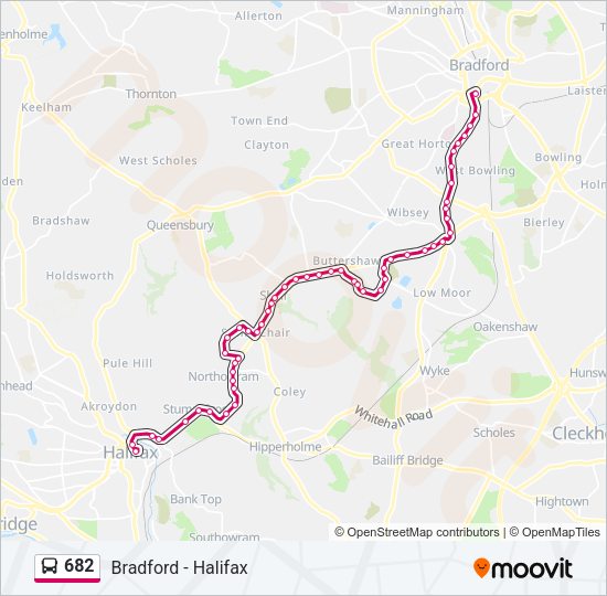 682 Bus Line Map