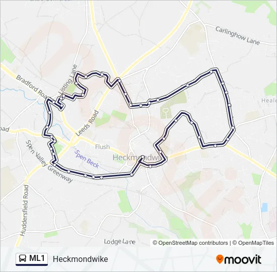 ML1 Bus Line Map