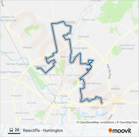 20 Bus Line Map