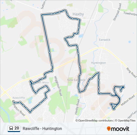 20 Bus Line Map