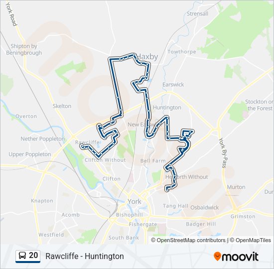 20 Bus Line Map