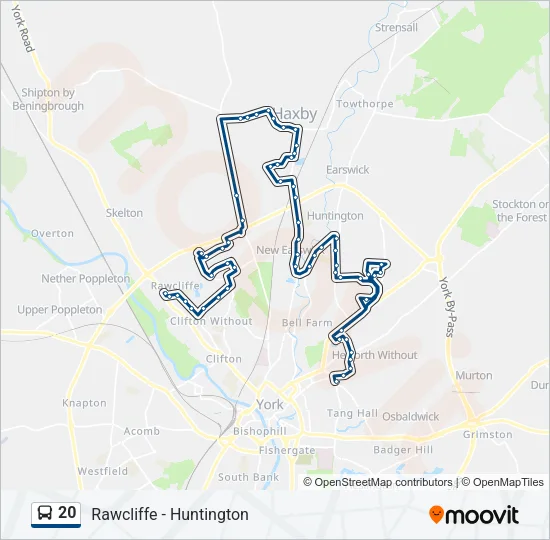 20 Bus Line Map