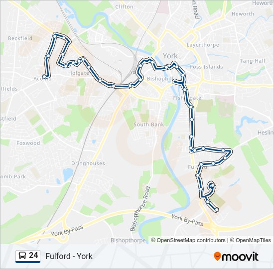 24 bus Line Map