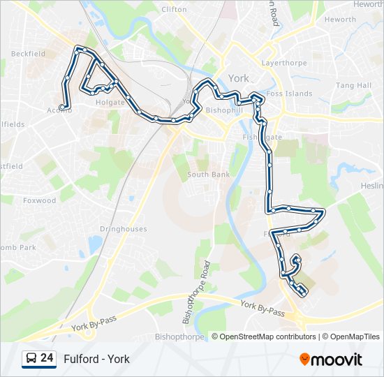 24 bus Line Map