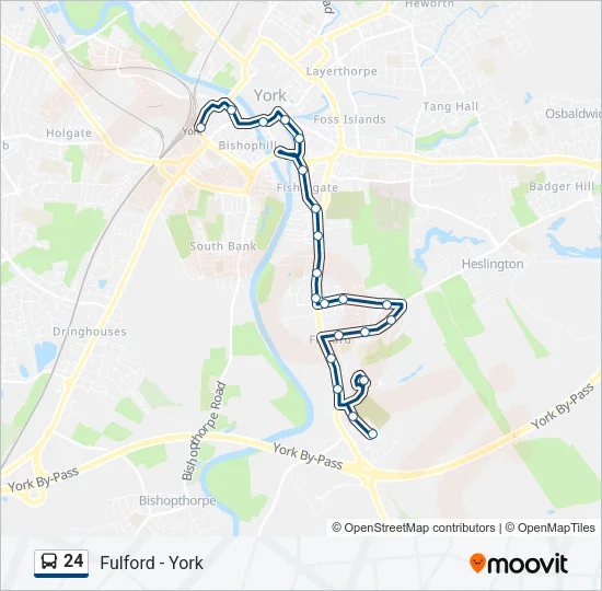 24 Bus Line Map