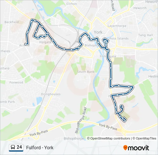 24 Bus Line Map