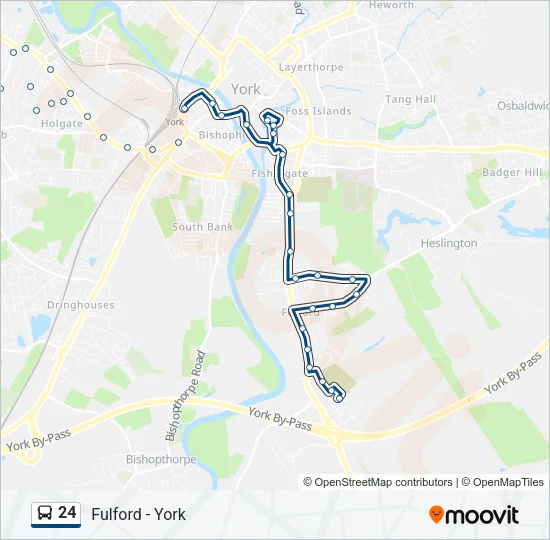 24 Bus Line Map
