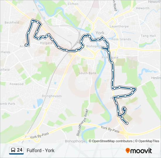 24 Bus Line Map