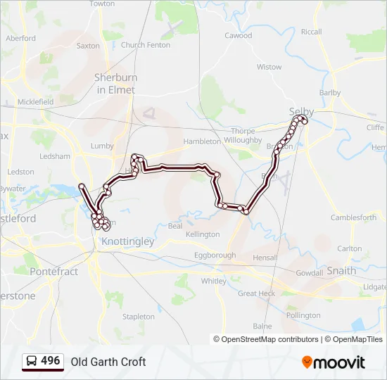 496 Bus Line Map