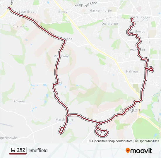 252 Bus Line Map