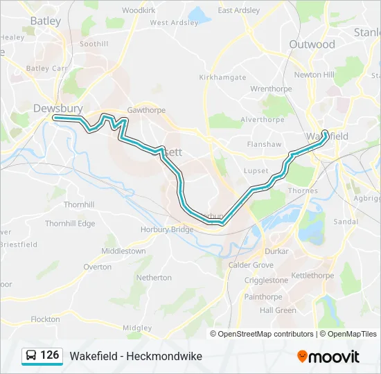 126 Bus Line Map