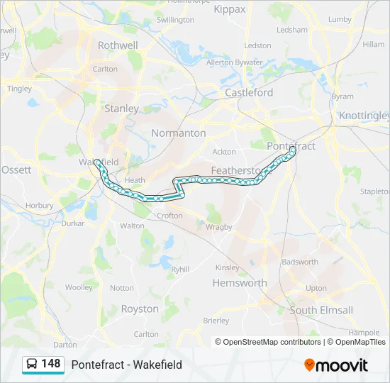 148 Bus Line Map