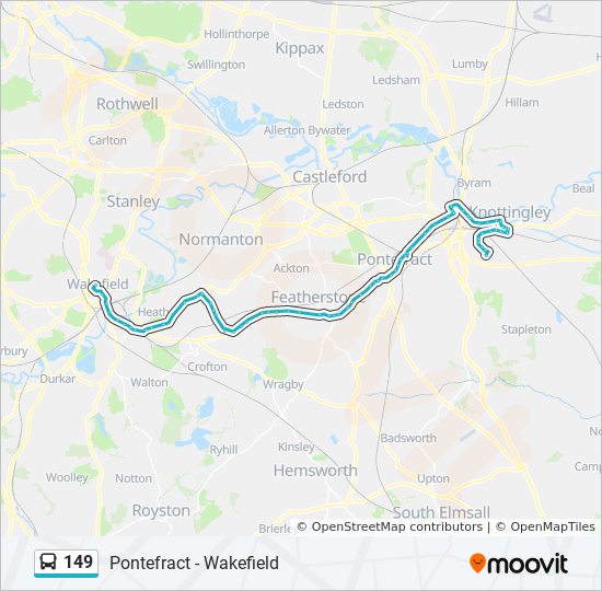 149 Route: Schedules, Stops & Maps - Knottingley (Updated)