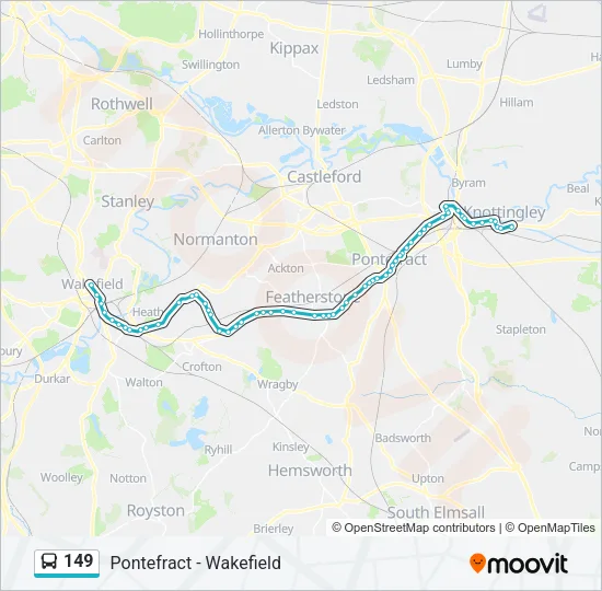 149 Bus Line Map