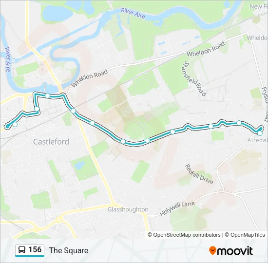 156 Bus Line Map