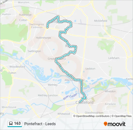 163 Bus Line Map