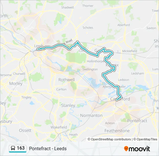 163 Bus Line Map
