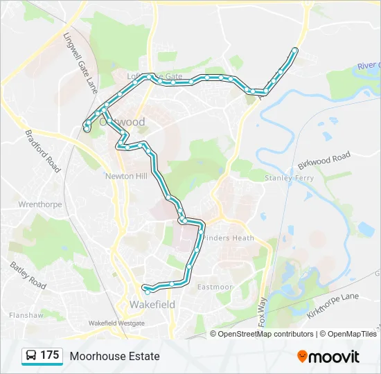 175 Bus Line Map