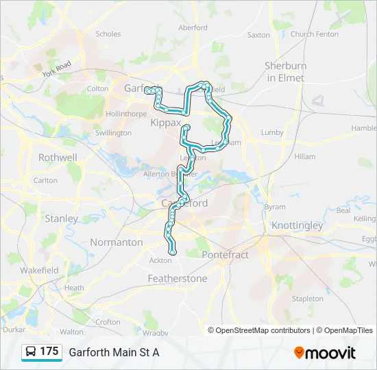 175 Bus Line Map