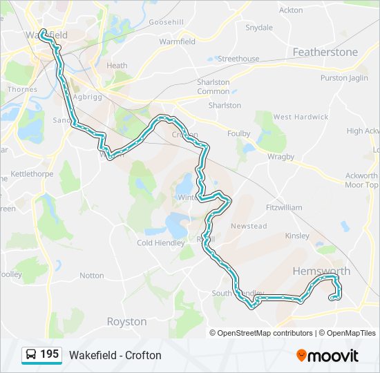 195 Route: Schedules, Stops & Maps - Hemsworth (Updated)