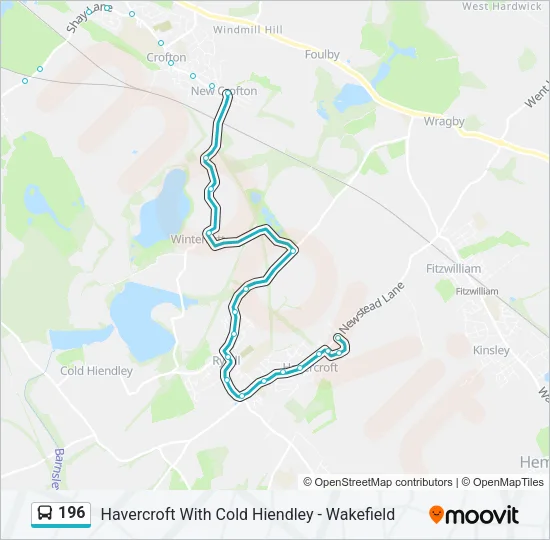 196 Bus Line Map