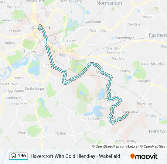 196 Bus Line Map