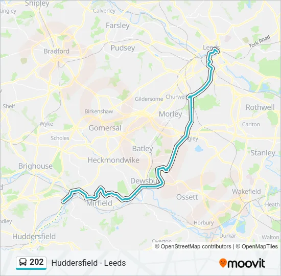 202 Bus Line Map