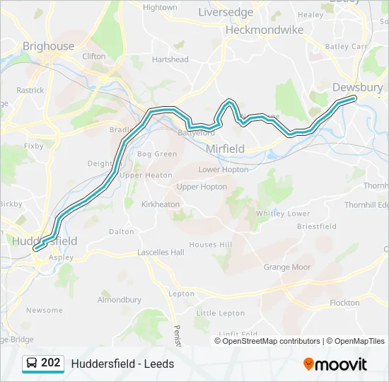 202 Bus Line Map
