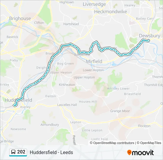 202 Bus Line Map