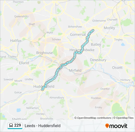 229 Bus Line Map