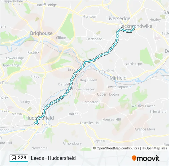 229 Bus Line Map