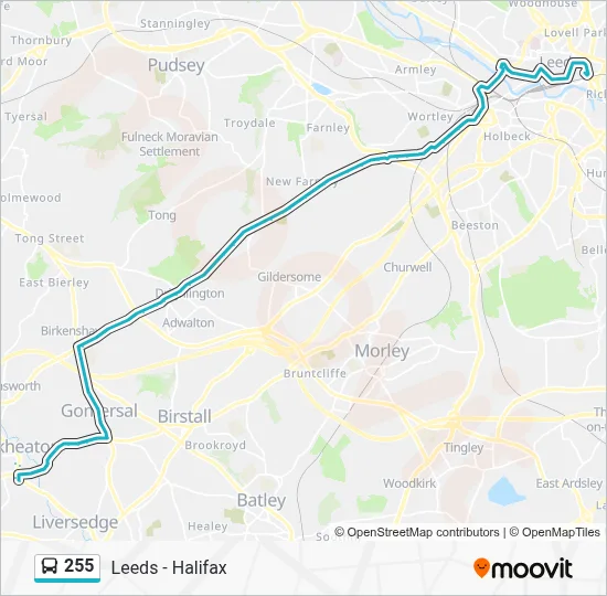 255 Route: Schedules, Stops & Maps - Bus Stn (Updated)