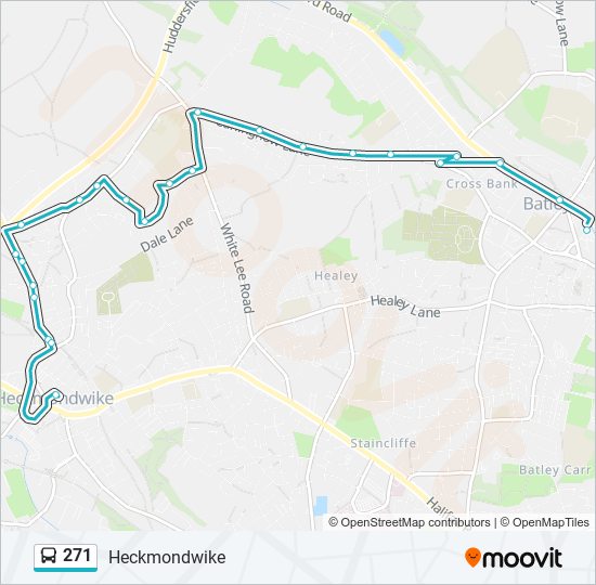 271 bus Line Map