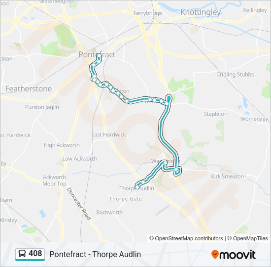 408 Bus Line Map