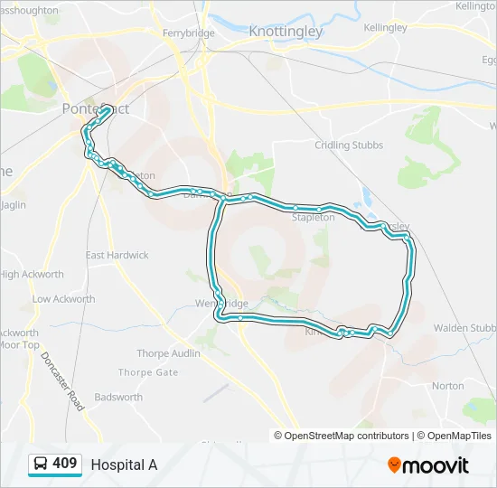 409 Bus Line Map