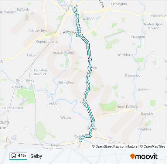 415 Route Schedules, Stops & Maps Selby (Updated)