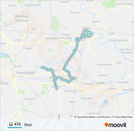 476 bus Line Map