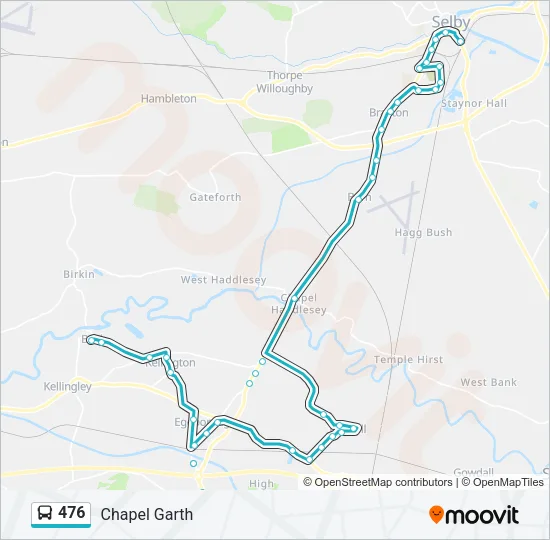 476 Bus Line Map