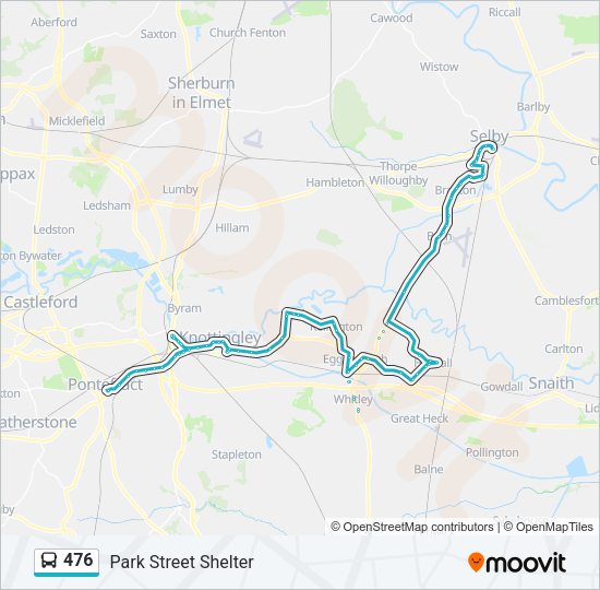 476 Bus Line Map