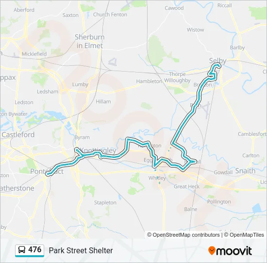 476 Bus Line Map