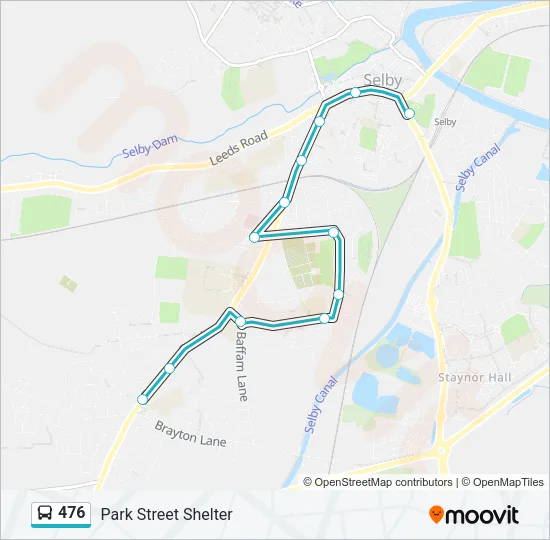 476 Bus Line Map