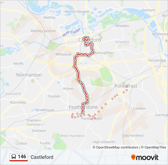 146 Route Schedules, Stops & Maps Castleford (Updated)