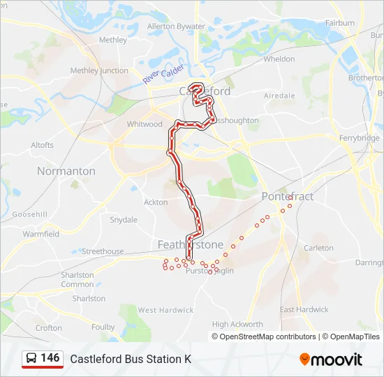 146 Bus Line Map