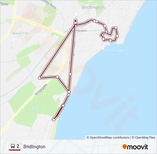 2 Bus Line Map