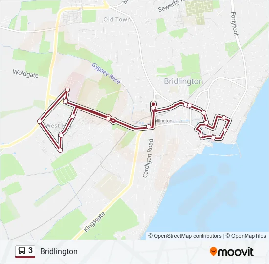 3 Bus Line Map